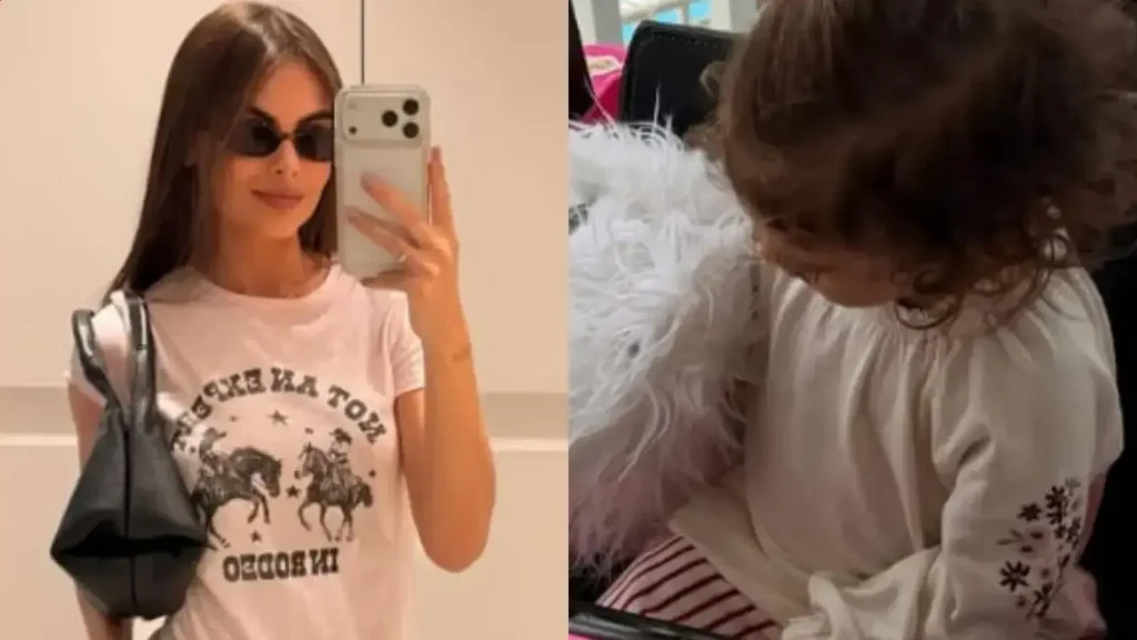 Amanda Kimberlly mostra filha Helena brincando em minicarro rosa e encanta