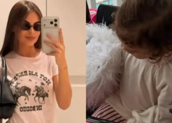 Amanda Kimberlly mostra filha Helena brincando em minicarro rosa e encanta