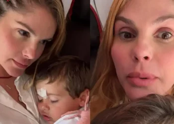 Bárbara Evans conta susto com filho de 2 anos durante viagem