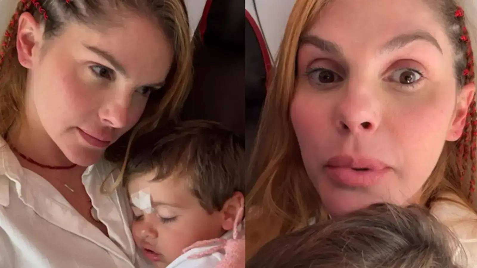 Bárbara Evans conta susto com filho de 2 anos durante viagem