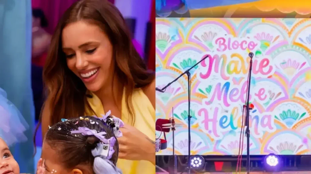 Bruna Biancardi organiza bloquinho de Carnaval para filhas de Neymar