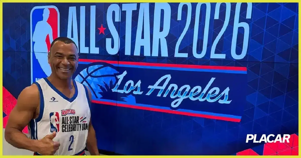 Cafu brilha no Jogo das Celebridades da NBA em Los Angeles