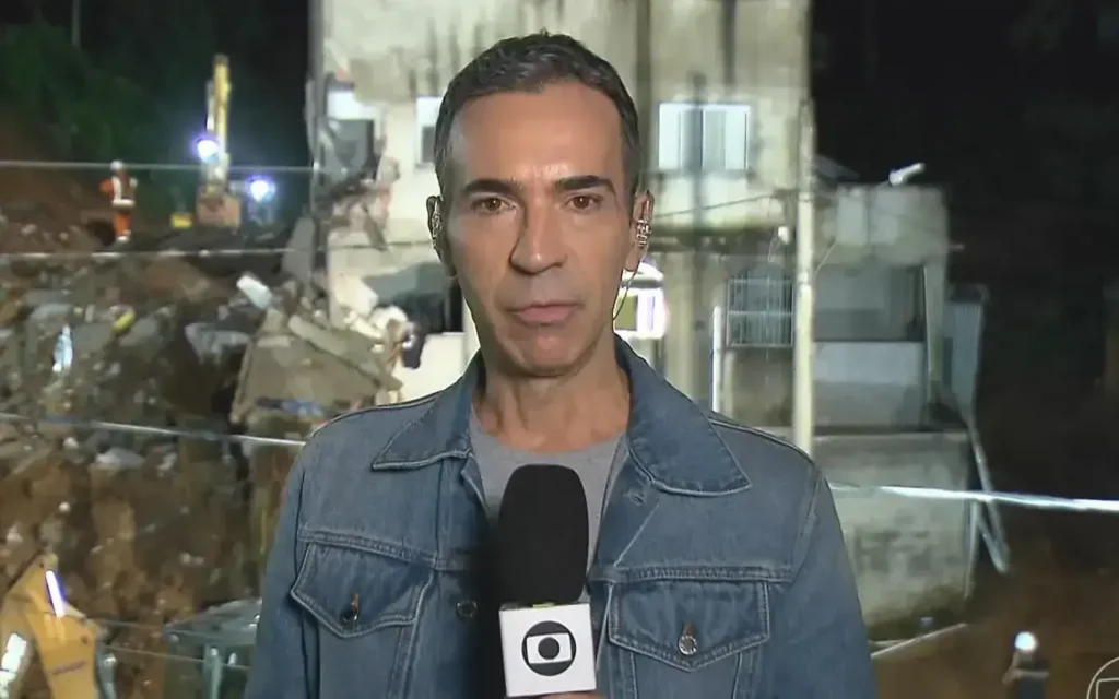 César Tralli apresenta Jornal Nacional em Juiz de Fora após tragédia
