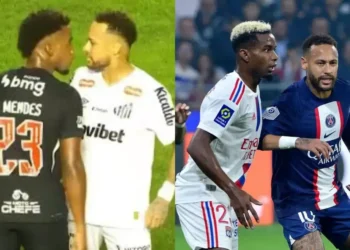 Conflito em campo: Neymar brilha e provoca Thiago Mendes na vitória sobre o Vasco