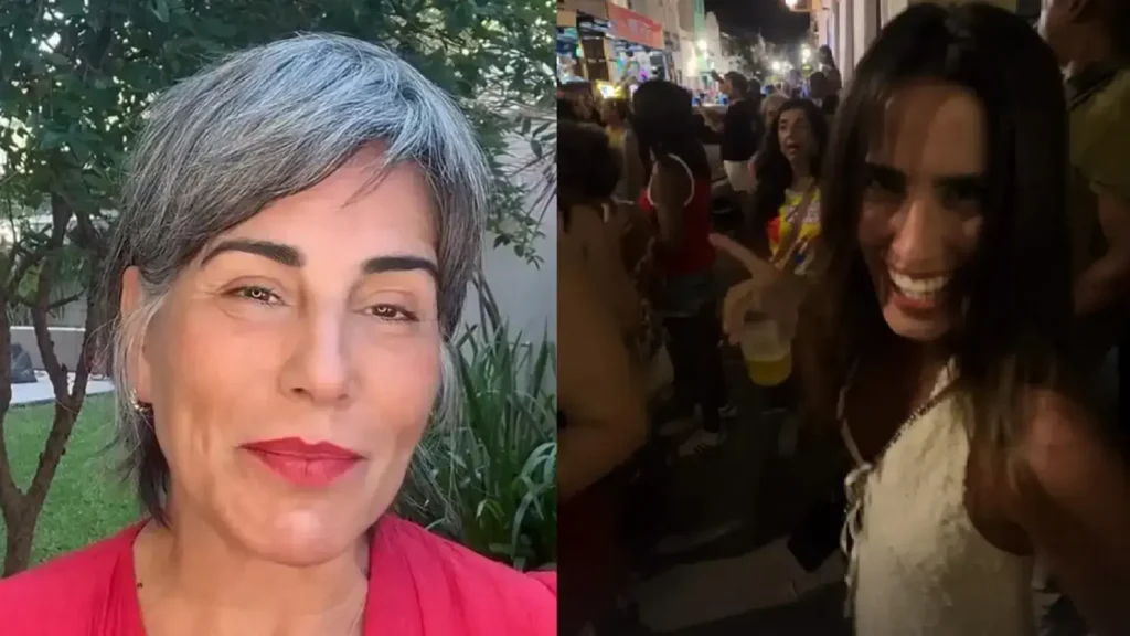 Gloria Pires faz alerta à filha Ana Morais durante o Carnaval