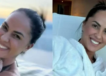 Graciele Lacerda encanta ao mostrar Clara na primeira viagem à neve na Suíça