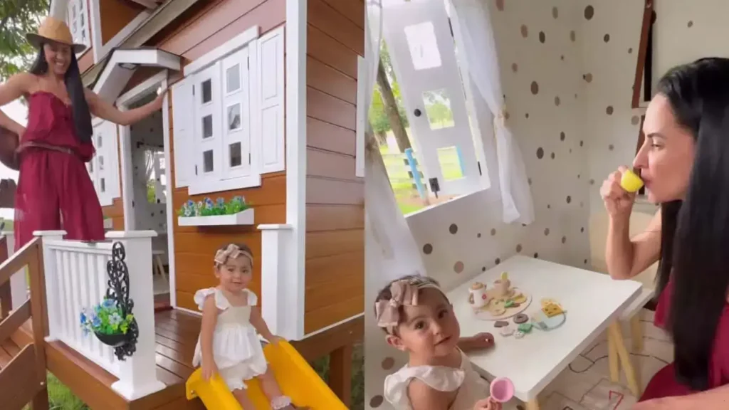 Graciele Lacerda encanta seguidores com momentos fofos da filha Clara