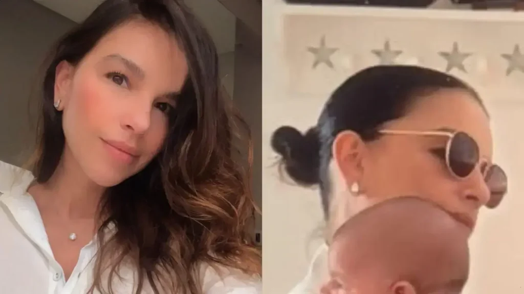 Mariana Rios compartilha momentos fofos com seu filho Palo de 1 mês