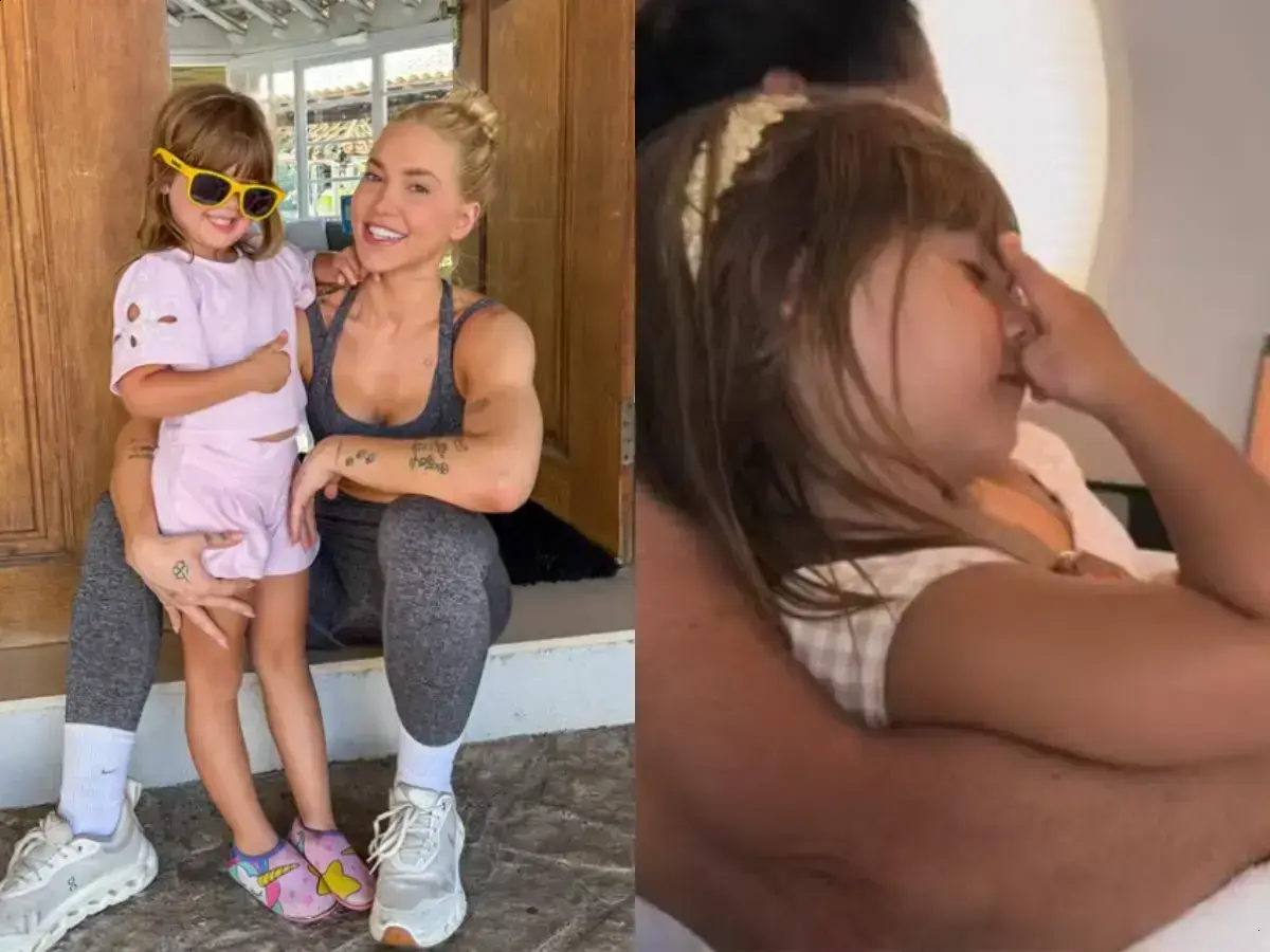 Momentos de tensão: turbulência durante voo de Virginia Fonseca com filhos