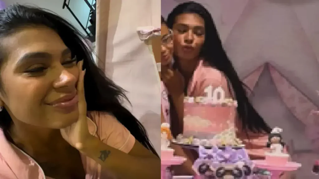 Pocah promove uma festa do pijama para celebrar o 10º aniversário da filha