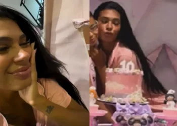 Pocah promove uma festa do pijama para celebrar o 10º aniversário da filha