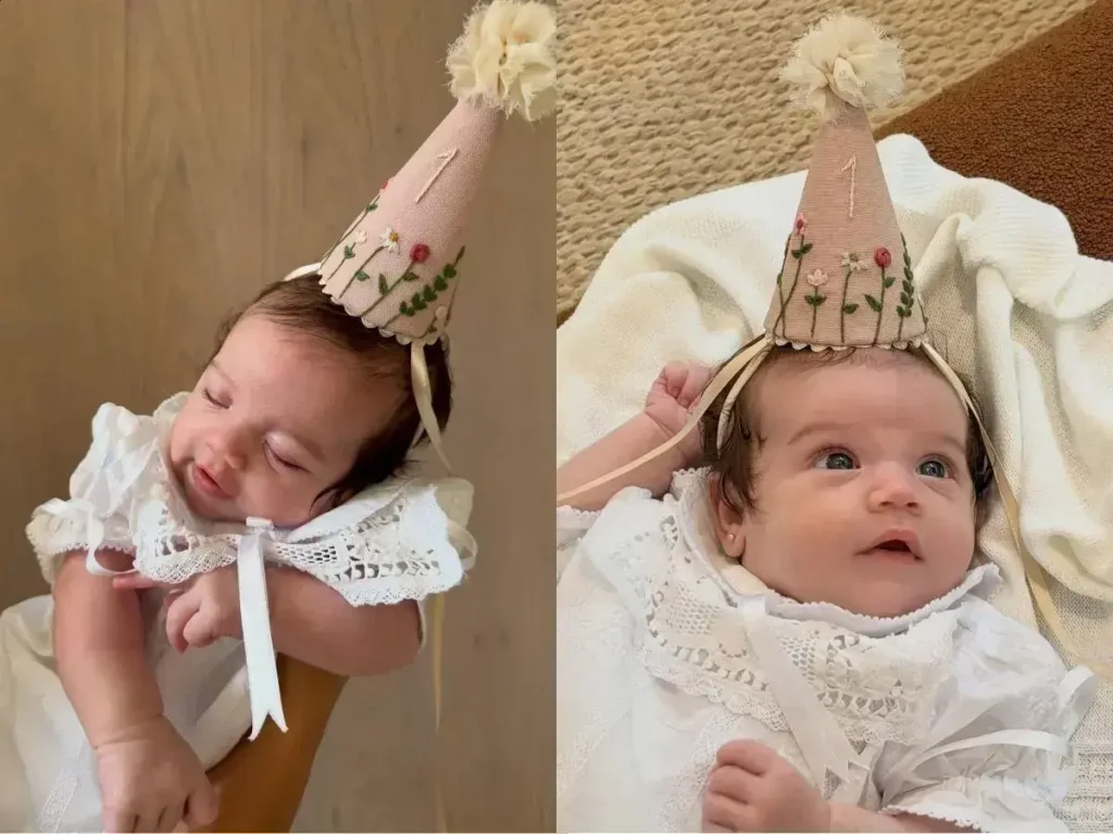 Rafa Kalimann celebra um mês da filha Zuza e relata transformação na maternidade