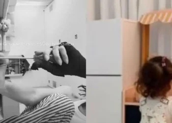Amanda Kimberlly surpreende ao montar cozinha montessoriana para Helena