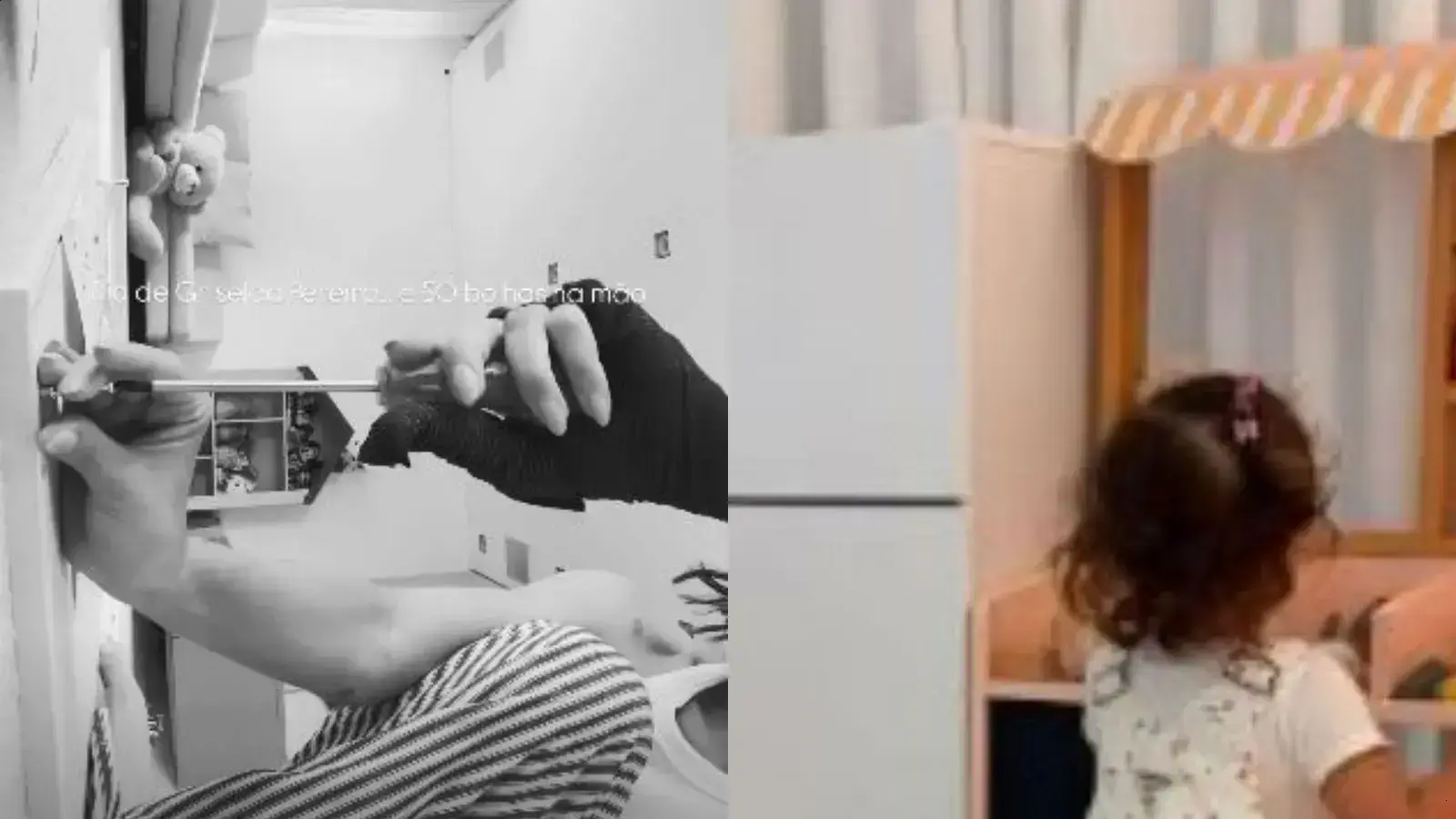 Amanda Kimberlly surpreende ao montar cozinha montessoriana para Helena