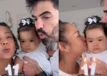 Aretha Oliveira comemora último mesversário da filha Aniki com vídeo emocionante