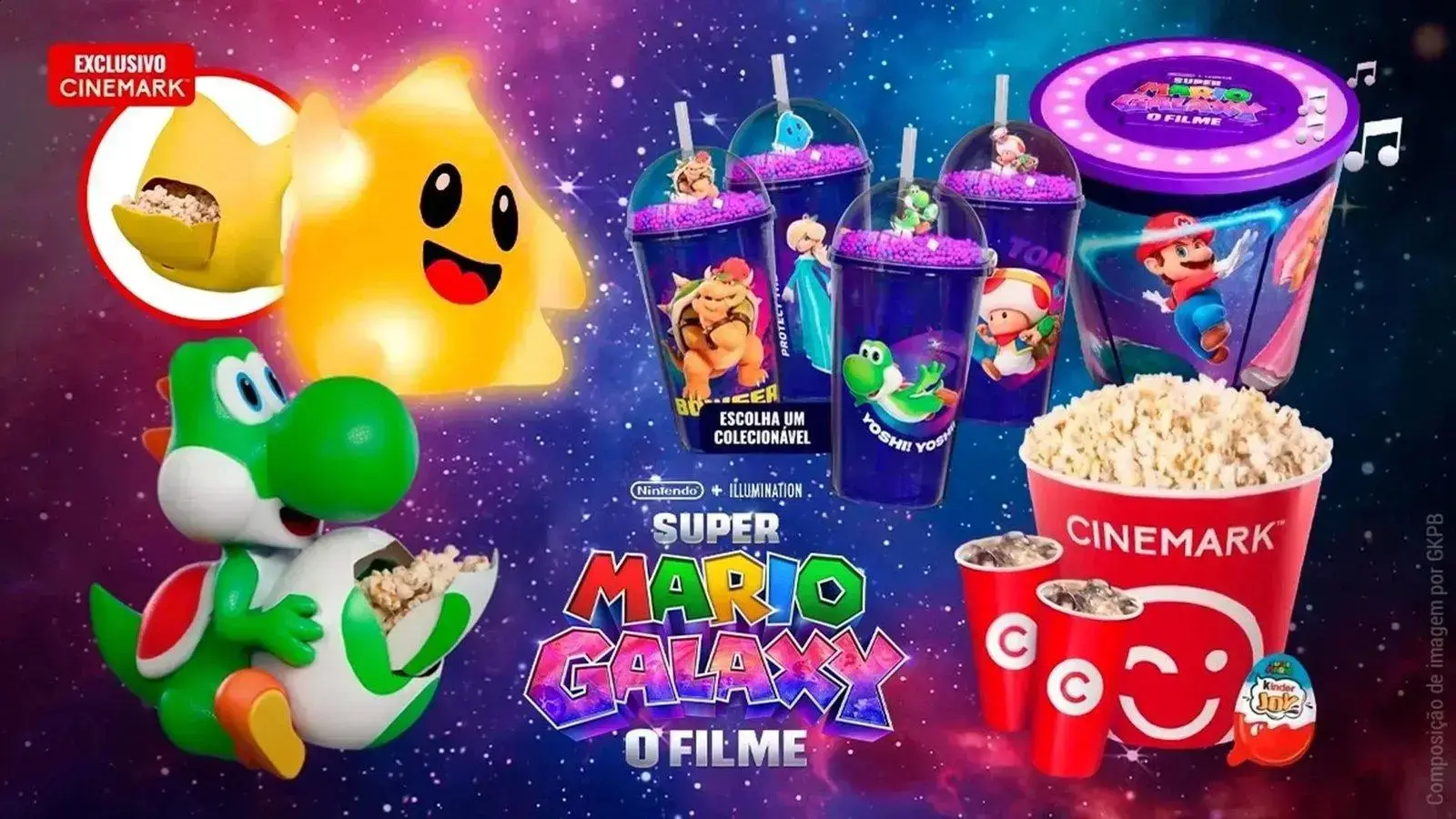 Combos do Super Mario Galaxy: preços surpreendentes na Cinemark