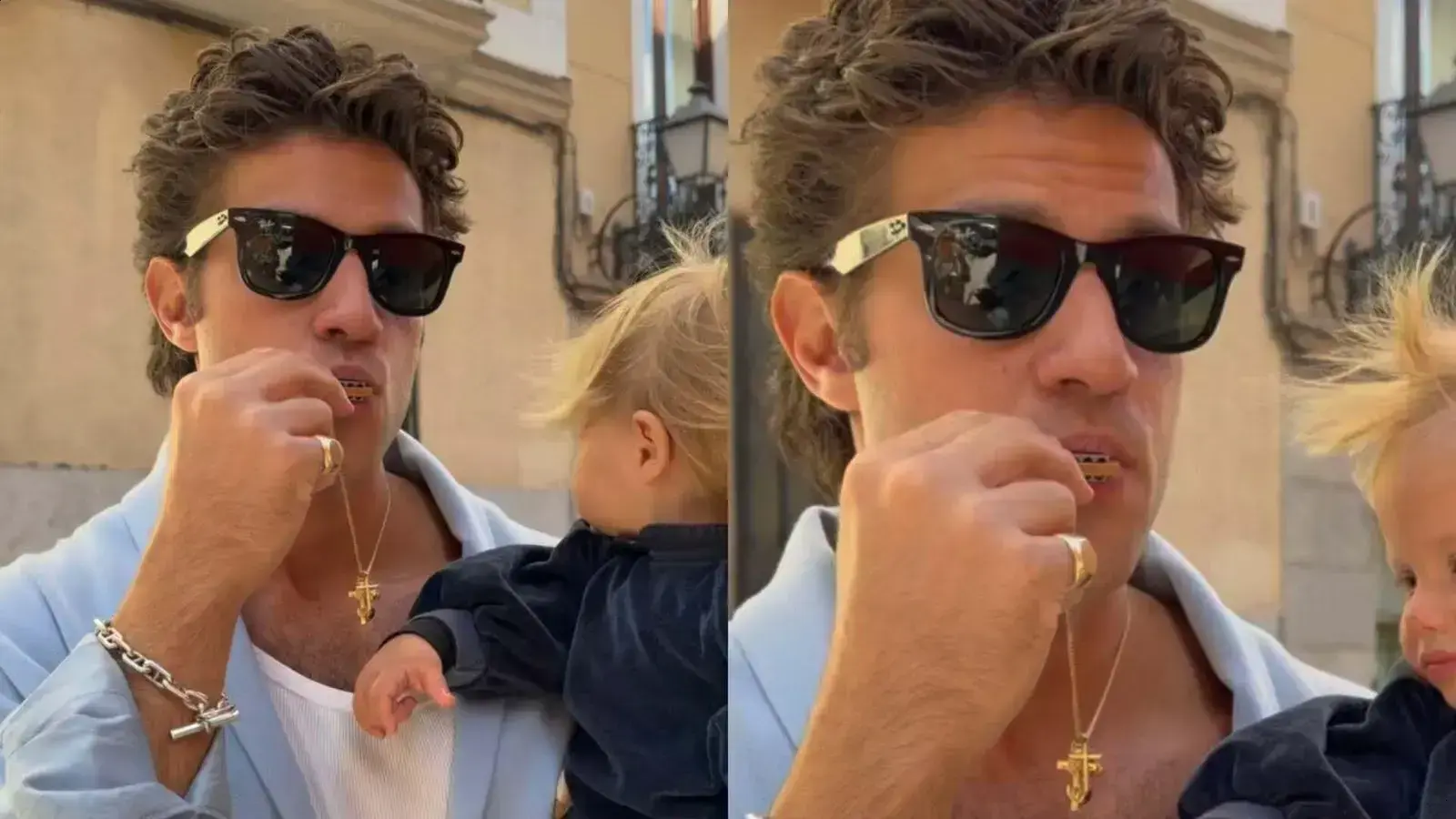 Filha de Chay Suede e Laura Neiva encanta em viagem a Madri