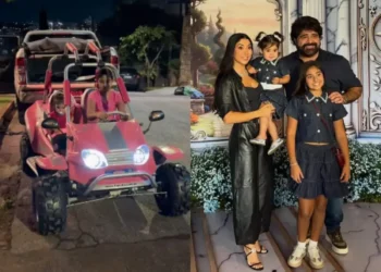 Filha de Fabiano Menotti ganha surpreendente mini buggy rosa
