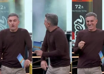 Luciano Huck leva susto inesperado durante merchandising no Domingão