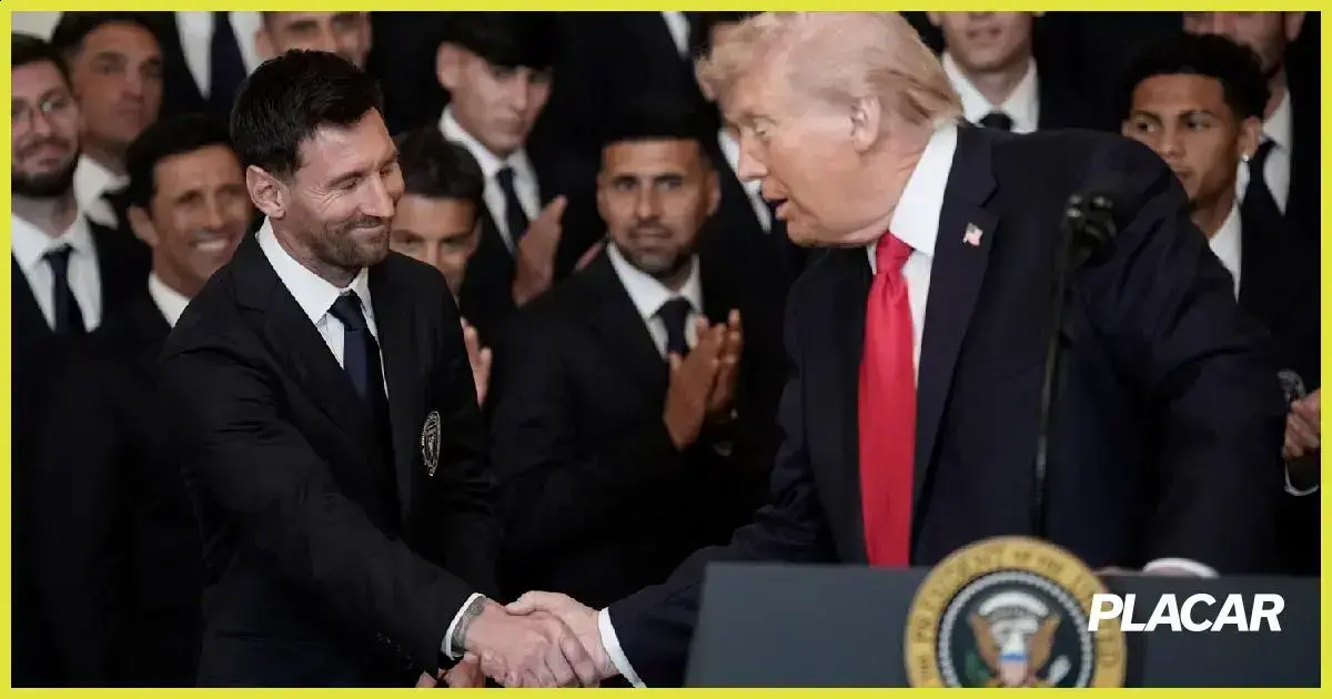 Messi e Trump se encontram durante conflitos no Oriente Médio