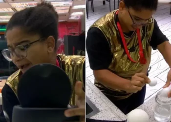 Milena faz suco com lixo no BBB 26 e leva bronca da produção