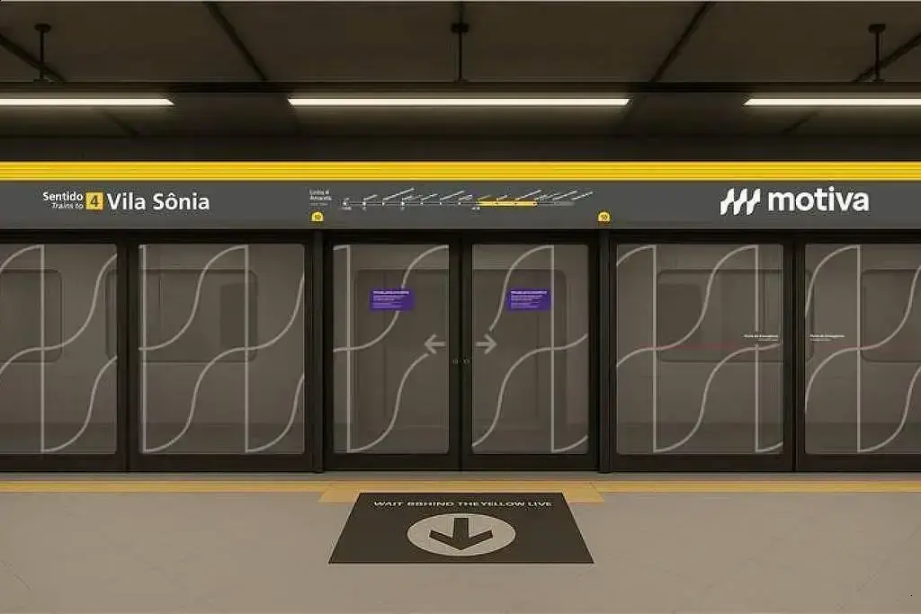 Motiva assume controle do metrô com nova identidade em São Paulo