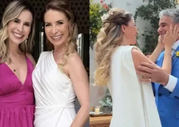 Pamela Domingues compartilha cliques do casamento da mãe