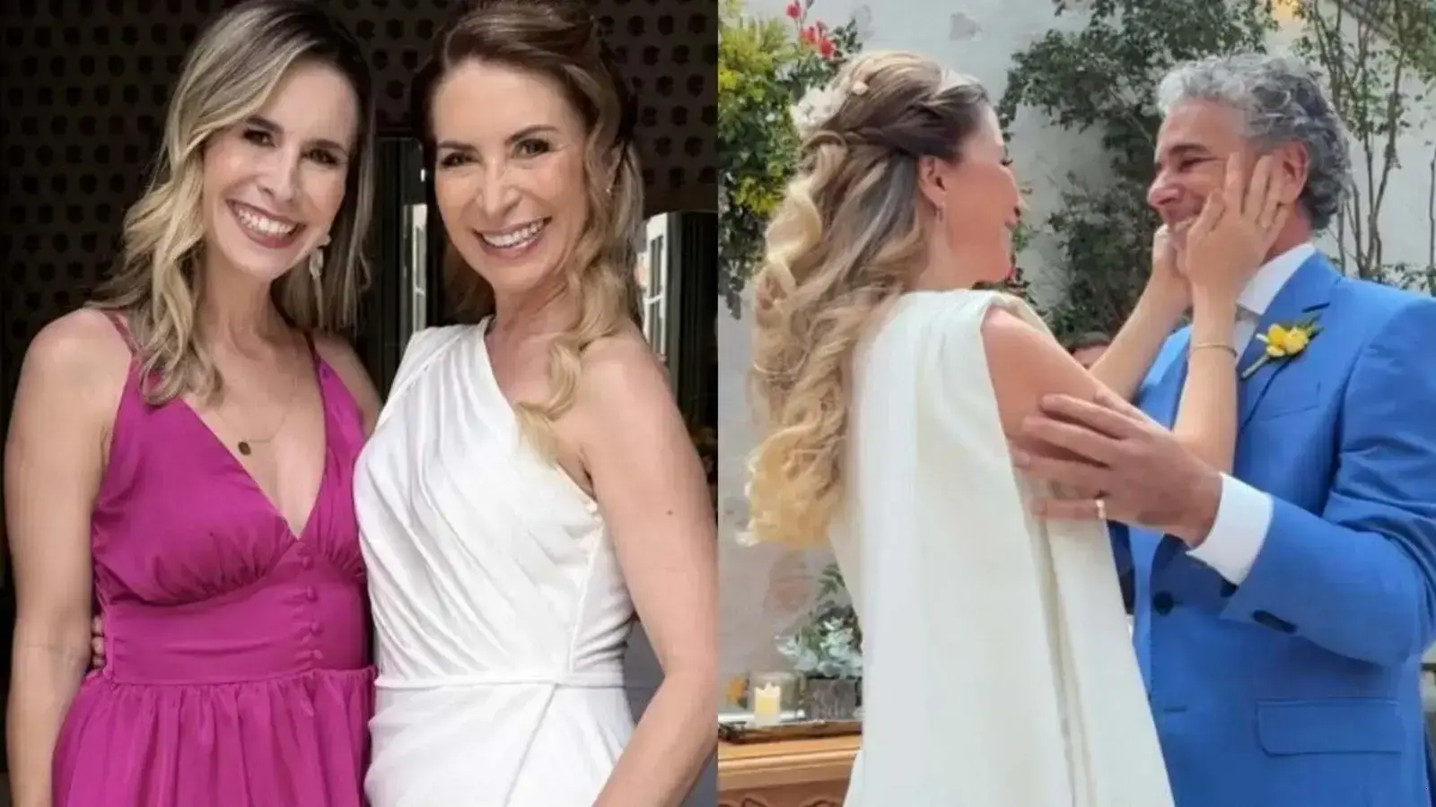 Pamela Domingues compartilha cliques do casamento da mãe