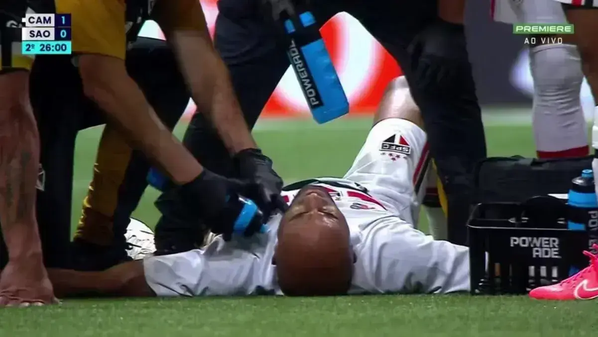 São Paulo confirma fraturas nas costelas de Lucas Moura após jogo contra o Atlético