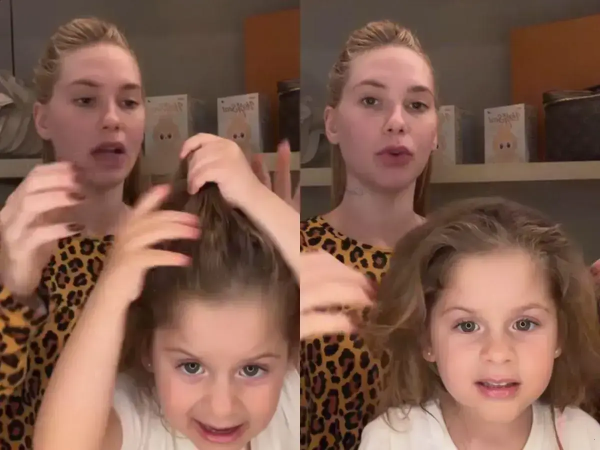 Virginia Fonseca e Maria Flor preparam-se para viagem à praia em família