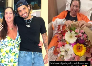 Zé Felipe surpreende Margareth Serrão com flores durante recuperação