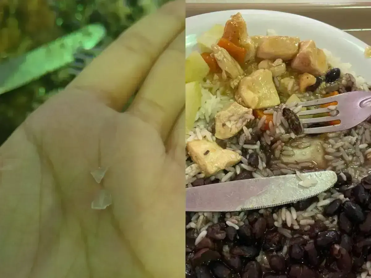 Alunos da UFRJ reclamam de comida com insetos e peças de metal