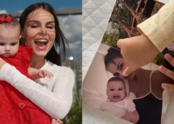 Amanda Kimberlly compartilha momento fofo com a filha Helena e Neymar Jr.