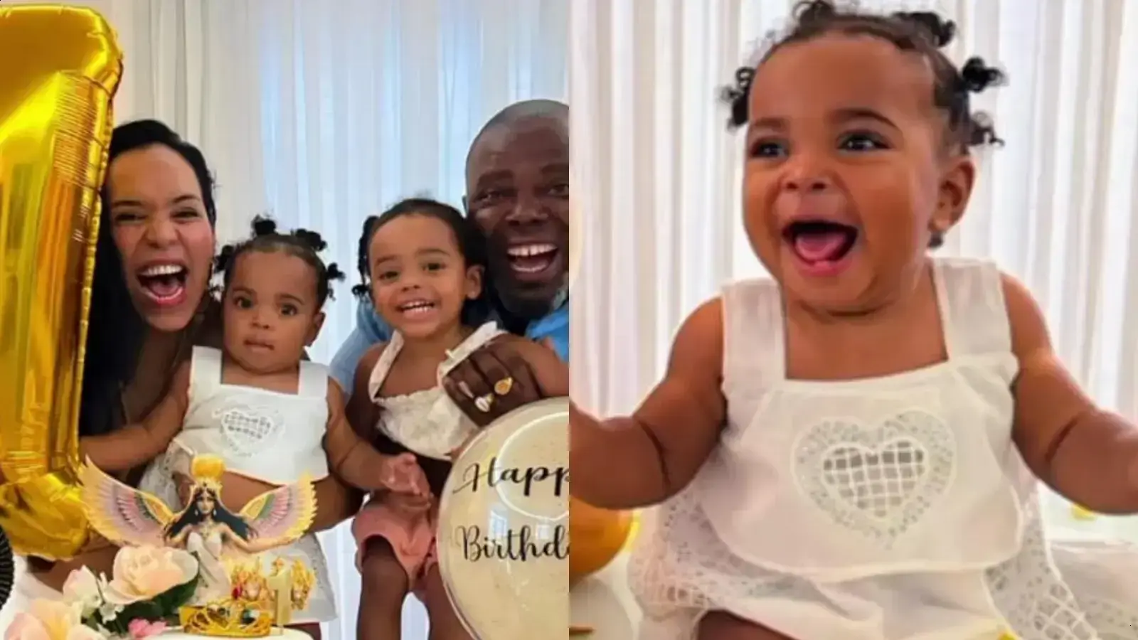 Érico Brás e Rayane celebram o primeiro aniversário da filha Ísis