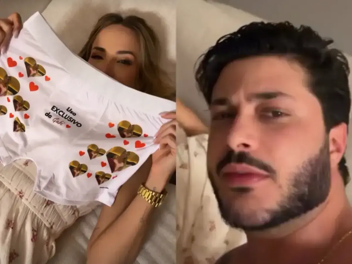 Gabi Martins surpreende namorado com cueca personalizada inusitada