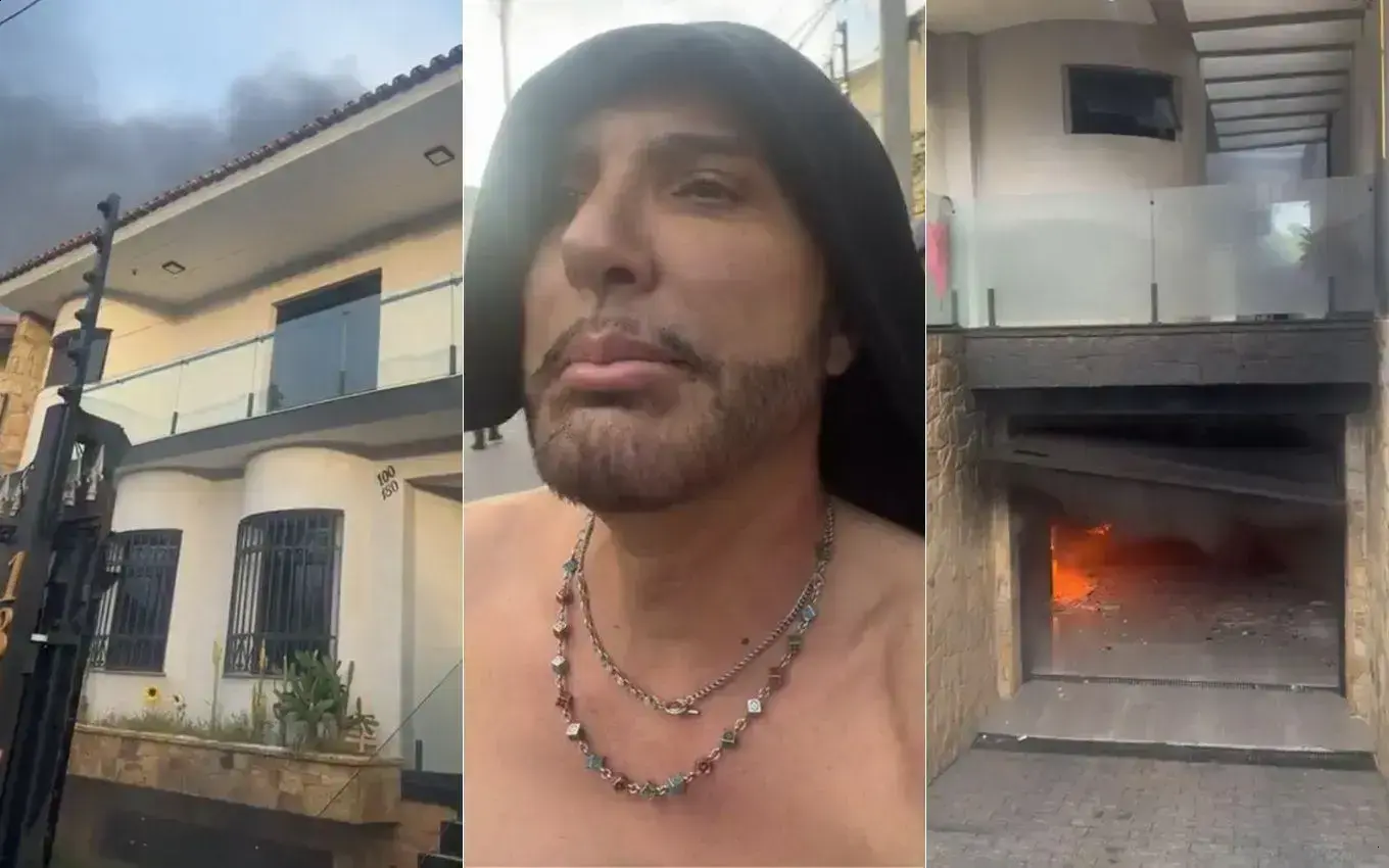 Incêndio na casa de Rogério Alves deixa pai de MC Gui desolado