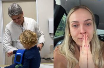 Filho de Tata Estaniecki e Cocielo deixa a internação e para toda medicação após superação de diagnóstico