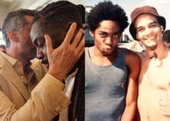 Lázaro Ramos compartilha fotos antigas em homenagem aos 50 anos de Wagner Moura