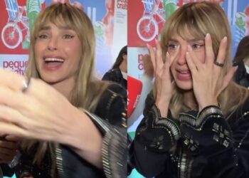 Carolina Dieckmann se emociona ao ver o filho e revela que aprendeu a ser mãe com eles