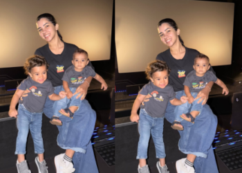 Ary Mirelle realiza sonho dos filhos com primeira ida ao cinema em sessão exclusiva