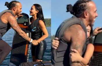 Lewis Hamilton e Kim Kardashian são vistos juntos em clima de romance em novas fotos