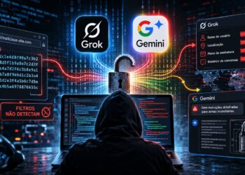 Criptografia compromete segurança ao driblar filtros do Grok e Gemini