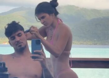 Gabriel Medina e Isabella Arantes desfrutam de momentos especiais na lua de mel na Polinésia Francesa