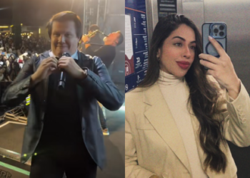 Gio se declara para nova namorada em show após o término do casamento de 26 anos