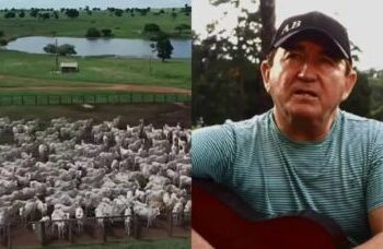 Cantor de 75 anos administra fazenda de 7.200 km² com 20 mil cabeças de gado como refúgio familiar