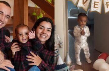 Aniversário de 1 ano do filho caçula de João Gomes é celebrado com festa intimista em casa