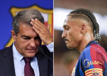 Lesão de Raphinha preocupa presidente do Barcelona e pode afetar time