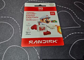 Cartão de memória do Nintendo Switch 2 tem preço reduzido em R$ 800 na versão sem a embalagem do Mario